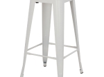 ΣΚΑΜΠΟ ΜΠΑΡ ΜΕΤΑΛΛΙΚΟ MELITA-PRO HM8642.41 ΣΕ ΛΕΥΚΟ ΜΑΤ 43x43x78Υεκ.
