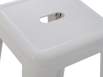 ΣΚΑΜΠΟ ΜΠΑΡ ΜΕΤΑΛΛΙΚΟ MELITA-PRO HM8642.41 ΣΕ ΛΕΥΚΟ ΜΑΤ 43x43x78Υεκ.