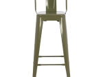 ΣΚΑΜΠΟ ΜΠΑΡ ΜΕΤΑΛΛΙΚΟ MELITA-PRO HM8642.41 ΣΕ ΛΕΥΚΟ ΜΑΤ 43x43x78Υεκ.
