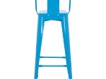 ΣΚΑΜΠΟ BAR-PRO ME ΠΛΑΤΗ ΜΕΤΑΛΛΙΚΟ MELITA HM8643.48 ΜΠΛΕ 42x42x100Υεκ.
