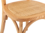 ΚΑΡΕΚΛΑ ΞΥΛΙΝΗ TINSLEY ΜΕ ΟΒΑΛ ΠΛΑΤΗ ΚΑΙ ΠΛΕΞΗ RATTAN ΣΕ ΦΥΣΙΚΗ ΑΠΟΧΡΩΣΗ HM8745.01 45x50x97 εκ.
