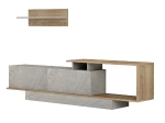 ΣΥΝΘΕΤΟ ΤΗΛΕΟΡΑΣΗΣ GARCELLE HM8904.14 ΜΕΛΑΜΙΝΗ ΦΥΣΙΚΟ-STONE TEXTURE 180x29,6x45Υεκ