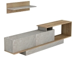 ΣΥΝΘΕΤΟ ΤΗΛΕΟΡΑΣΗΣ GARCELLE HM8904.14 ΜΕΛΑΜΙΝΗ ΦΥΣΙΚΟ-STONE TEXTURE 180x29,6x45Υεκ