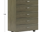 ΣΥΡΤΑΡΙΕΡΑ ΜΕΛΑΜΙΝΗΣ THORG ME 5 ΣΥΡΤΑΡΙΑ DARK OLIVE HM8995.05 80Χ40Χ100Y εκ.