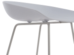 ΣΚΑΜΠΟ ΜΠΑΡ NAILA HM9299.01 ΛΕΥΚΟ ΜΕΣΑΙΟΥ ΥΨΟΥΣ 44x44x74Yεκ.
