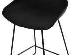 ΣΚΑΜΠΟ ΜΠΑΡ NAILA HM9299.02 ΜΑΥΡΟ ΜΕΣΑΙΟΥ ΥΨΟΥΣ 44x44x74Yεκ.