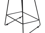 ΣΚΑΜΠΟ ΜΠΑΡ NAILA HM9299.02 ΜΑΥΡΟ ΜΕΣΑΙΟΥ ΥΨΟΥΣ 44x44x74Yεκ.