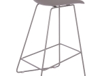 ΣΚΑΜΠΟ ΜΠΑΡ NAILA HM9299.10 ΓΚΡΙ ΜΕΣΑΙΟΥ ΥΨΟΥΣ 44x44x74Yεκ.