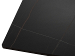 ΤΡΑΠΕΖΙ ΤΡΑΠΕΖΑΡΙΑΣ SYNTEC HM9308.01 SINTERED STONE ΜΑΥΡΟ ΜΕΤΑΛΛΙΚΑ ΠΟΔΙΑ 160x90x75Y εκ.