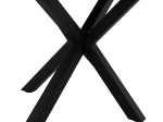 ΤΡΑΠΕΖΙ ΤΡΑΠΕΖΑΡΙΑΣ SYNTEC HM9308.01 SINTERED STONE ΜΑΥΡΟ ΜΕΤΑΛΛΙΚΑ ΠΟΔΙΑ 160x90x75Y εκ.