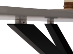 ΤΡΑΠΕΖΙ ΤΡΑΠΕΖΑΡΙΑΣ SYNTEC HM9308.03 SINTERED STONE ΓΚΡΙ ΜΕΤΑΛΛΙΚΑ ΠΟΔΙΑ 160x90x75Υεκ.