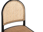 ΚΑΡΕΚΛΑ ΑΠΟ ΟΞΙΑ ΣΕ ΜΑΥΡΟ-RATTAN ΜΠΕΖ HM9407.02 43x50x87 εκ.