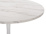ΤΡΑΠΕΖΙ ΤΡΑΠΕΖΑΡΙΑΣ ROLLO HM9421.01 ΣΤΡΟΓΓΥΛΟ WHITE MARBLE Φ90x74Y εκ.