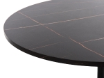 ΤΡΑΠΕΖΙ ΤΡΑΠΕΖΑΡΙΑΣ ROLLO HM9421.02 ΣΤΡΟΓΓΥΛΟ BLACK MARBLE Φ90x74 εκ.