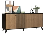 ΜΠΟΥΦΕΣ ΜΕΛΑΜΙΝΗΣ KRUDEN HM9446.11 ΜΑΥΡΟ-ΦΥΣΙΚΟ 180x40x78.6Υεκ.