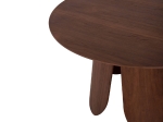 ΤΡΑΠΕΖΙ ΣΤΡΟΓΓΥΛΟ DENTY HM9612.02 MDF ΜΕ ΚΑΠΛΑΜΑ ΔΡΥΟΣ-ΧΡΩΜΑ ΚΑΡΥΔΙ Φ120x75Υεκ.