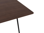 ΤΡΑΠΕΖΙ ΤΡΑΠΕΖΑΡΙΑΣ TRENK HM9614.02 MDF ΜΕ ΚΑΠΛΑΜΑ ΔΡΥΟΣ ΚΑΡΥΔΙ-ΜΑΥΡΟ ΜΕΤΑΛΛΟ 120x120x75Υεκ.