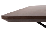 ΤΡΑΠΕΖΙ ΤΡΑΠΕΖΑΡΙΑΣ TRENK HM9614.02 MDF ΜΕ ΚΑΠΛΑΜΑ ΔΡΥΟΣ ΚΑΡΥΔΙ-ΜΑΥΡΟ ΜΕΤΑΛΛΟ 120x120x75Υεκ.