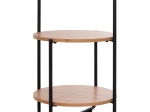 ΒΟΗΘΗΤΙΚΟ ΤΡΑΠΕΖΙ SYLO HM9618.01 MDF ΣΕ ΦΥΣΙΚΟ-ΜΑΥΡΟ ΜΕΤΑΛΛΟ Φ44x66Υεκ.
