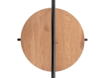 ΒΟΗΘΗΤΙΚΟ ΤΡΑΠΕΖΙ SYLO HM9618.01 MDF ΣΕ ΦΥΣΙΚΟ-ΜΑΥΡΟ ΜΕΤΑΛΛΟ Φ44x66Υεκ.