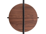 ΒΟΗΘΗΤΙΚΟ ΤΡΑΠΕΖΙ SYLO HM9618.02 MDF ΣΕ ΚΑΡΥΔΙ-ΜΑΥΡΟ ΜΕΤΑΛΛΟ Φ44x66Υεκ.