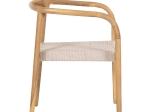 ΠΟΛΥΘΡΟΝΑ OSLO HM9636.07 ΞΥΛΟ TEAK ΦΥΣΙΚΟ & ΜΠΕΖ ΣΧΟΙΝΙ 55x54x80Yεκ.