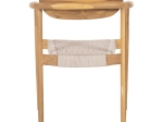 ΠΟΛΥΘΡΟΝΑ OSLO HM9636.07 ΞΥΛΟ TEAK ΦΥΣΙΚΟ & ΜΠΕΖ ΣΧΟΙΝΙ 55x54x80Yεκ.