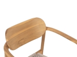 ΠΟΛΥΘΡΟΝΑ OSLO HM9636.07 ΞΥΛΟ TEAK ΦΥΣΙΚΟ & ΜΠΕΖ ΣΧΟΙΝΙ 55x54x80Yεκ.