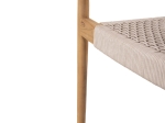 ΠΟΛΥΘΡΟΝΑ OSLO HM9636.07 ΞΥΛΟ TEAK ΦΥΣΙΚΟ & ΜΠΕΖ ΣΧΟΙΝΙ 55x54x80Yεκ.