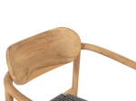 ΠΟΛΥΘΡΟΝΑ OSLO HM9636.08 ΞΥΛΟ TEAK ΦΥΣΙΚΟ & ΓΚΡΙ ΣΧΟΙΝΙ 55x54x80Yεκ.