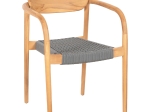 ΠΟΛΥΘΡΟΝΑ OSLO HM9636.08 ΞΥΛΟ TEAK ΦΥΣΙΚΟ & ΓΚΡΙ ΣΧΟΙΝΙ 55x54x80Yεκ.