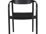 ΠΟΛΥΘΡΟΝΑ OSLO HM9636.12 ΞΥΛΟ TEAK ΜΑΥΡΟ & ΜΑΥΡΟ ΣΧΟΙΝΙ 55x54x80Yεκ.