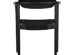 ΠΟΛΥΘΡΟΝΑ OSLO HM9636.12 ΞΥΛΟ TEAK ΜΑΥΡΟ & ΜΑΥΡΟ ΣΧΟΙΝΙ 55x54x80Yεκ.