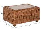 ΣΕΤ ΣΑΛΟΝΙ ΕΞ.ΧΩΡΟΥ TROPEL HM9656 4ΤΜΧ ΦΥΣΙΚΟ RATTAN-ΞΥΛΟ ΜΑΟΝΙ-ΛΕΥΚΑ ΜΑΞΙΛΑΡΙΑ