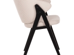 ΚΑΡΕΚΛΑ HANA HM9746.01 RUBBERWOOD ΣΕ ΜΑΥΡΟ ΧΡΩΜΑ-ΜΠΕΖ ΥΦΑΣΜΑ 55x60x84Yεκ.