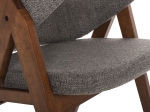 ΚΑΡΕΚΛΑ HANA HM9746.02 RUBBERWOOD ΣΕ ΚΑΡΥΔΙ ΧΡΩΜΑ-ΓΚΡΙ ΥΦΑΣΜΑ 55x60x84Yεκ.