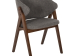 ΚΑΡΕΚΛΑ HANA HM9746.02 RUBBERWOOD ΣΕ ΚΑΡΥΔΙ ΧΡΩΜΑ-ΓΚΡΙ ΥΦΑΣΜΑ 55x60x84Yεκ.