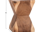 ΒΟΗΘΗΤΙΚΟ ΣΚΑΜΠΟ ANVIL HM9756.11 ΞΥΛΟ SUAR ΣΕ ΦΥΣΙΚΟ ΧΡΩΜΑ 31x31x45Yεκ.
