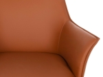 ΠΟΛΥΘΡΟΝΑ ΤΡΑΠΕΖΑΡΙΑΣ HELM HM9767.01 CAMEL PU-ΓΚΡΙ ΜΕΤΑΛΛΙΚΑ ΠΟΔΙΑ 61x56x77Υεκ.