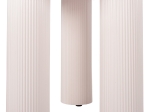 ΤΡΑΠΕΖΙ ΣΤΡΟΓΓΥΛΟ DORIK HM9768.01 MDF ΛΕΥΚΟ ΜΑΡΜΑΡΟ-MDF ΠΟΔΙΑ Φ120x77Υεκ.