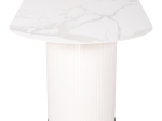 ΤΡΑΠΕΖΙ ΤΡΑΠΕΖΑΡΙΑΣ CORBY HM9771.01 12mmΚΕΡΑΜΙΚΟ ΛΕΥΚΟ ΜΑΡΜΑΡΟ-MDF ΛΕΥΚΟ 180x90x76Υ εκ.