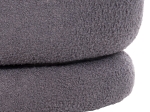 ΣΚΑΜΠΟ ΜΕ ΠΛΑΤΗ ΠΕΡΙΣΤΡΕΦΟΜΕΝΟ FRIVO HM9774.01 ΓΚΡΙ TEDDY ΥΦΑΣΜΑ 51x51x61Υεκ