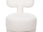ΣΚΑΜΠΟ ΜΕ ΠΛΑΤΗ ΠΕΡΙΣΤΡΕΦΟΜΕΝΟ KRIVIO HM9775.05 ΛΕΥΚΟ TEDDY ΥΦΑΣΜΑ 52x53x60Yεκ.