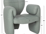 ΠΟΛΥΘΡΟΝΑ HARTT HM9777.07 ΦΥΣΤΙΚΙ TEDDY ΥΦΑΣΜΑ 84x74x87Yεκ.