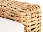 ΚΑΝΑΠΕΣ ΤΡΙΘΕΣΙΟΣ ΕΞ.ΧΩΡΟΥ TROPEL HM9808 ΞΥΛΟ MANGO-RATTAN ΦΥΣΙΚΟ-ΛΕΥΚΑ ΜΑΞΙΛΑΡΙΑ 216x88x85Υεκ