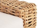ΠΟΛΥΘΡΟΝΑ TROPEL HM9810 ΞΥΛΟ MANGO-RATTAN ΦΥΣΙΚΟ-ΛΕΥΚΑ ΜΑΞΙΛΑΡΙΑ 110x88x70-85Υεκ.