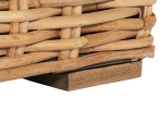 ΠΟΛΥΘΡΟΝΑ TROPEL HM9810 ΞΥΛΟ MANGO-RATTAN ΦΥΣΙΚΟ-ΛΕΥΚΑ ΜΑΞΙΛΑΡΙΑ 110x88x70-85Υεκ.