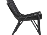 ΚΑΡΕΚΛΑ ΕΞΩΤ.ΧΩΡΟΥ CELLION HM9812.02 ΡΑΒΔΟΙ RATTAN ΣΕ ΜΑΥΡΟ ΧΡΩΜΑ 76x72x83Υεκ.