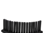 ΚΑΡΕΚΛΑ ΕΞΩΤ.ΧΩΡΟΥ CELLION HM9812.02 ΡΑΒΔΟΙ RATTAN ΣΕ ΜΑΥΡΟ ΧΡΩΜΑ 76x72x83Υεκ.