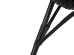 ΚΑΡΕΚΛΑ ΕΞΩΤ.ΧΩΡΟΥ CELLION HM9812.02 ΡΑΒΔΟΙ RATTAN ΣΕ ΜΑΥΡΟ ΧΡΩΜΑ 76x72x83Υεκ.